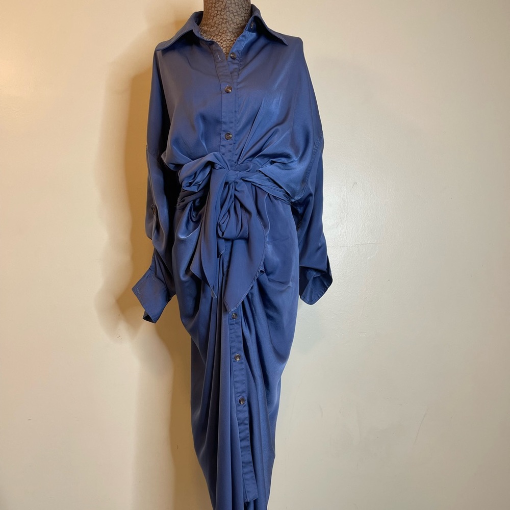 Blue long Maxi Dress